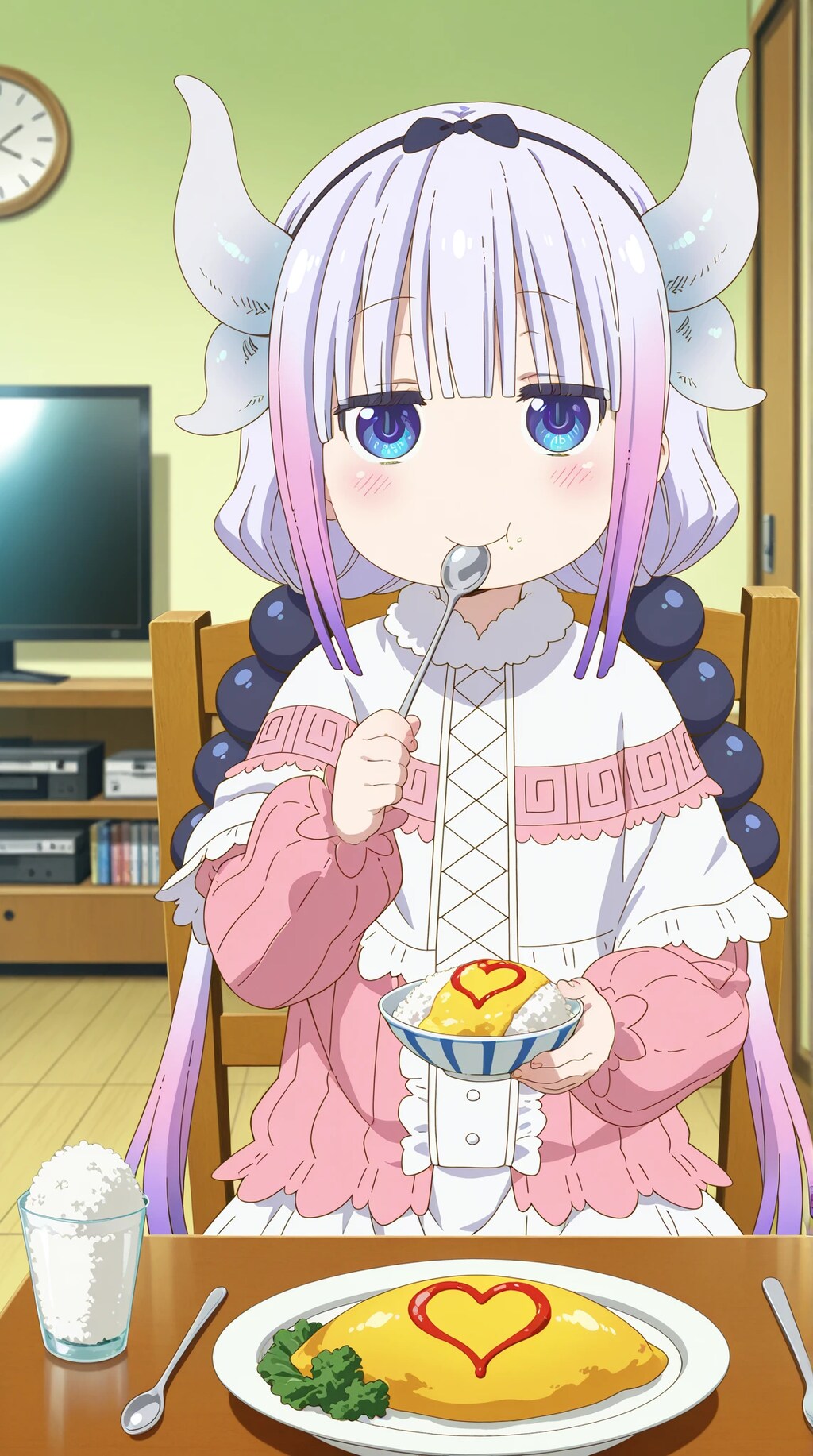 小林さんちのメイドラゴン　カンナ　🐲　オムライス！