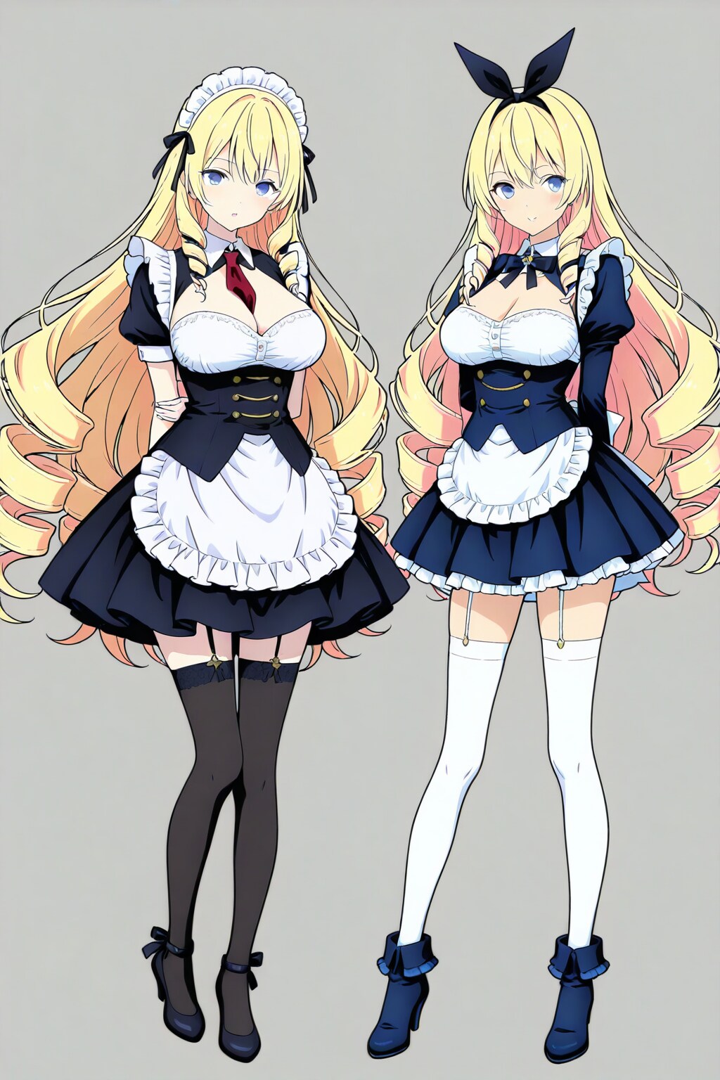 縦ロールメイドフィギュア | の人気AIイラスト・グラビア