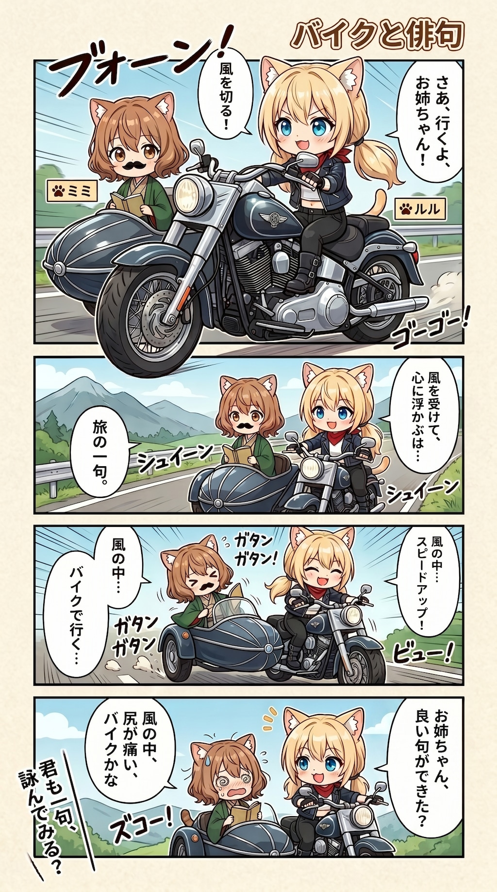 バイクと俳句