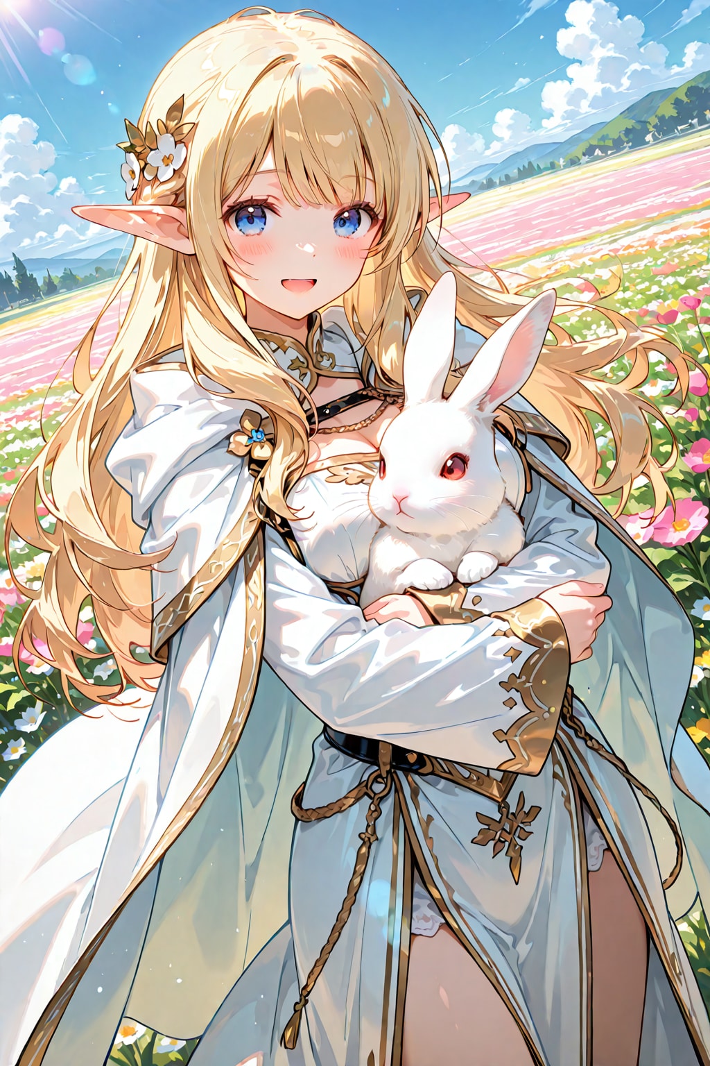 うさぎさんとエルフの姫様