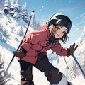 風井風子　スキー2 4枚目