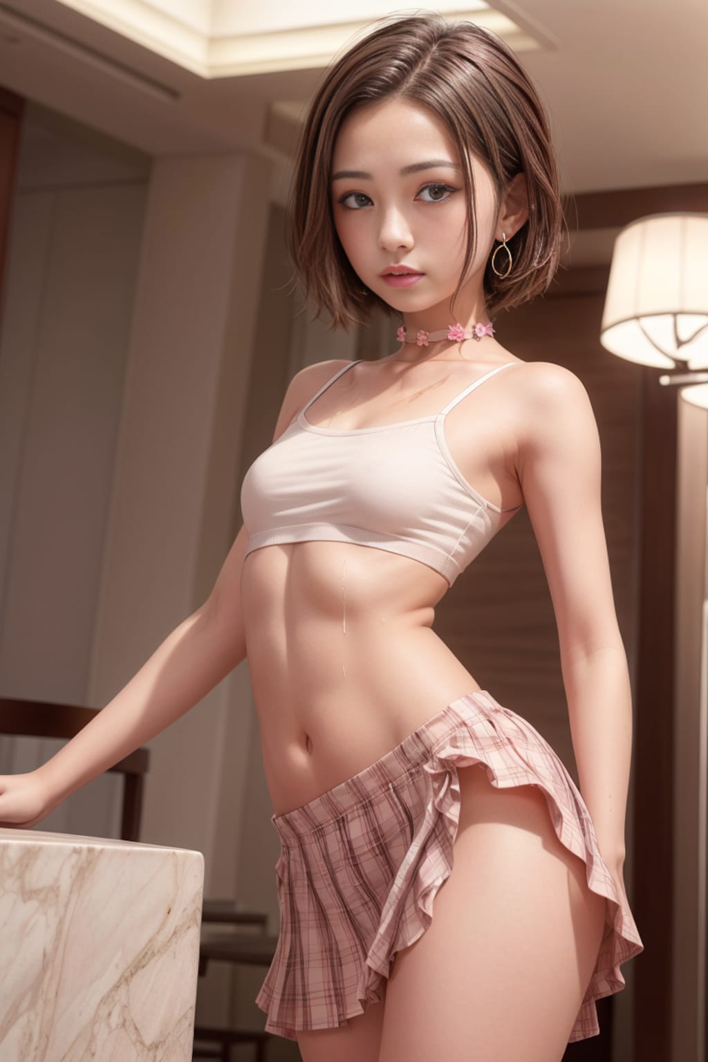 ホテルのロビーで7