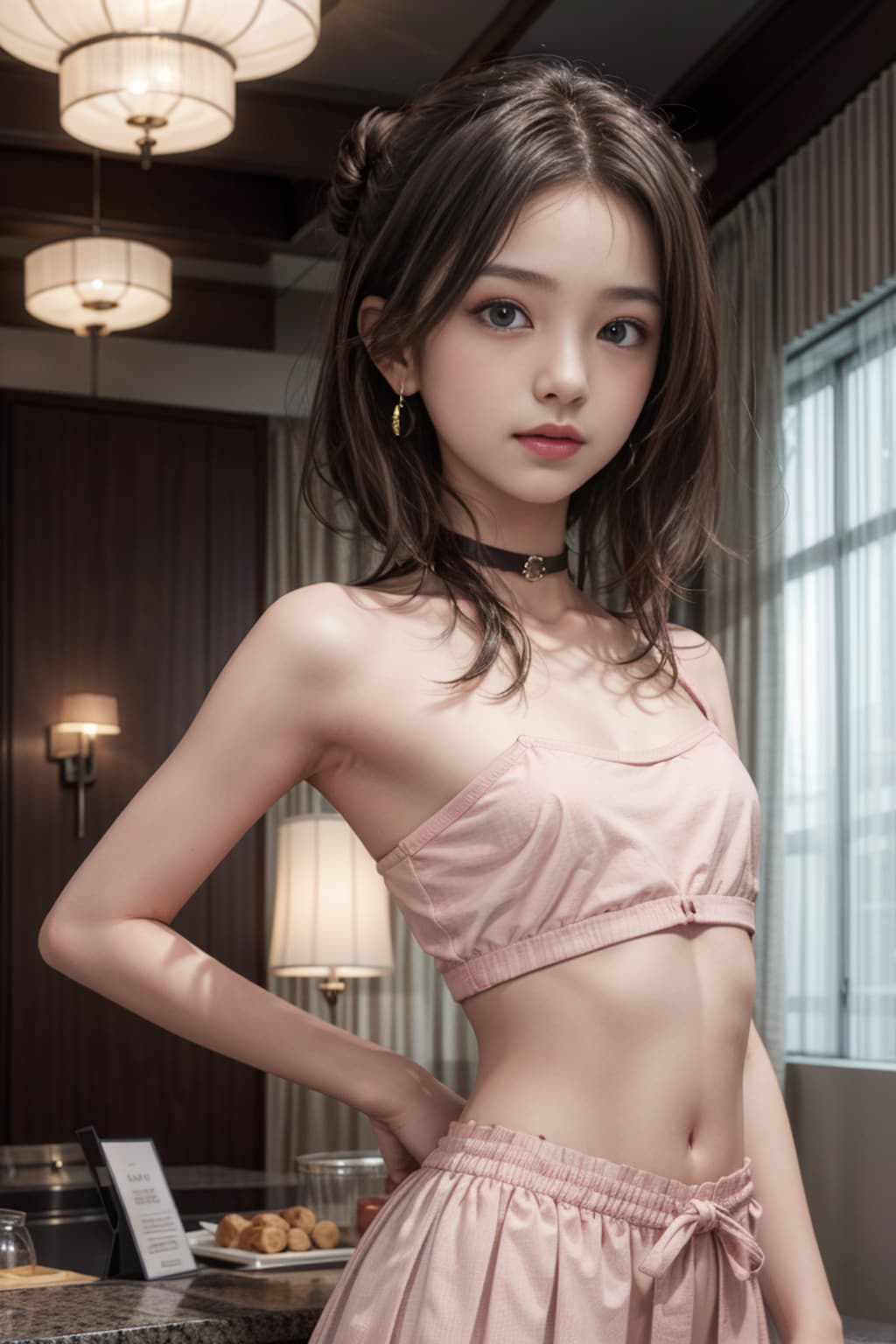 ホテルのロビーで7