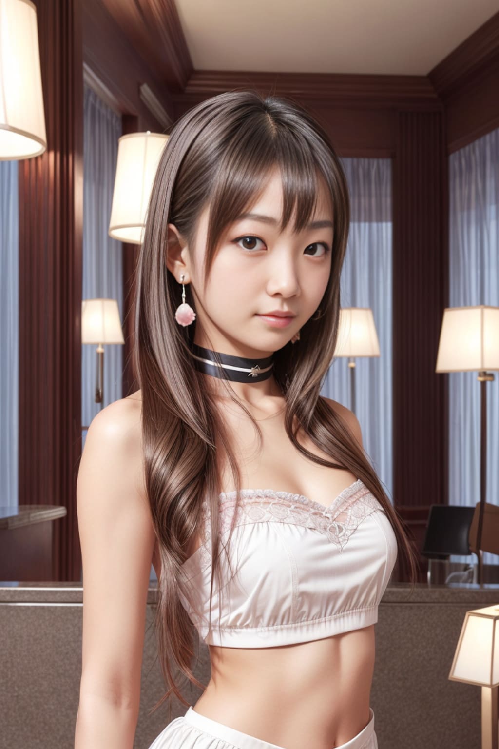 ホテルのロビーで7