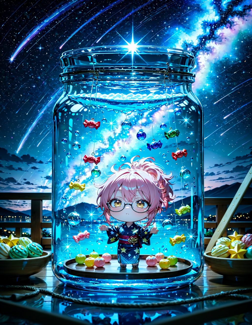 今日は何の日？　七夕。ゆかたの日。ポニーテールの日。コンペイトウの日