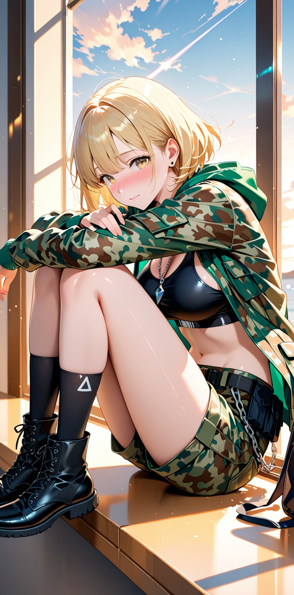 任務完了♡　オフを満喫しちゃうミリタリーガール