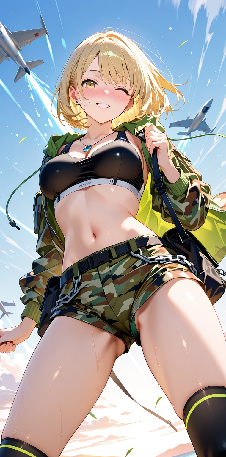 任務完了♡　オフを満喫しちゃうミリタリーガール