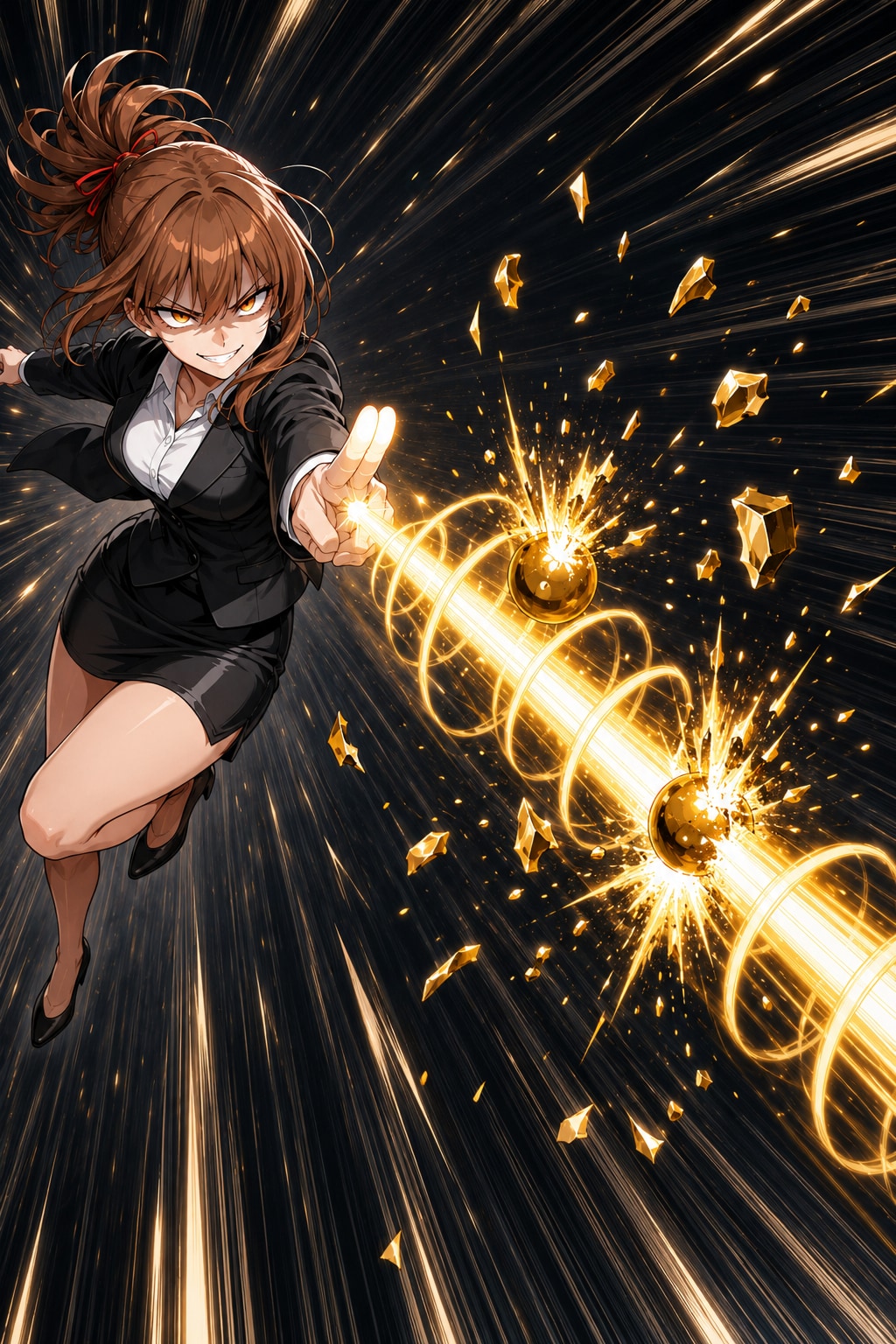 股間光殺砲！うけてみろー!!