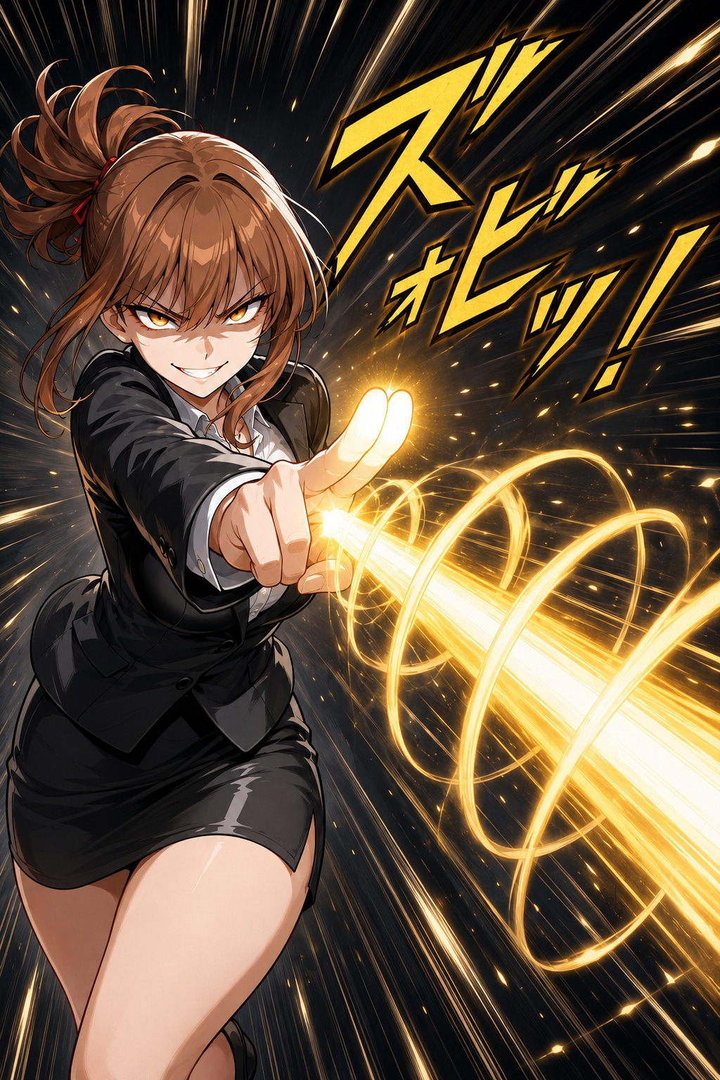 股間光殺砲！うけてみろー!!