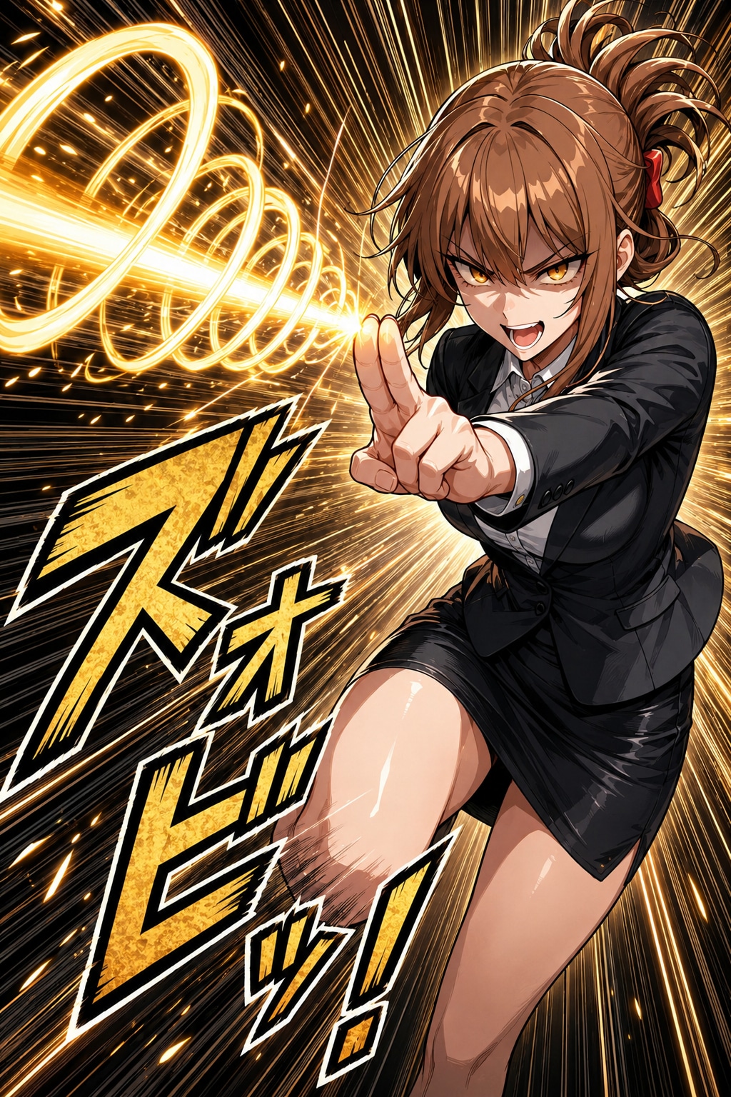 股間光殺砲！うけてみろー!!
