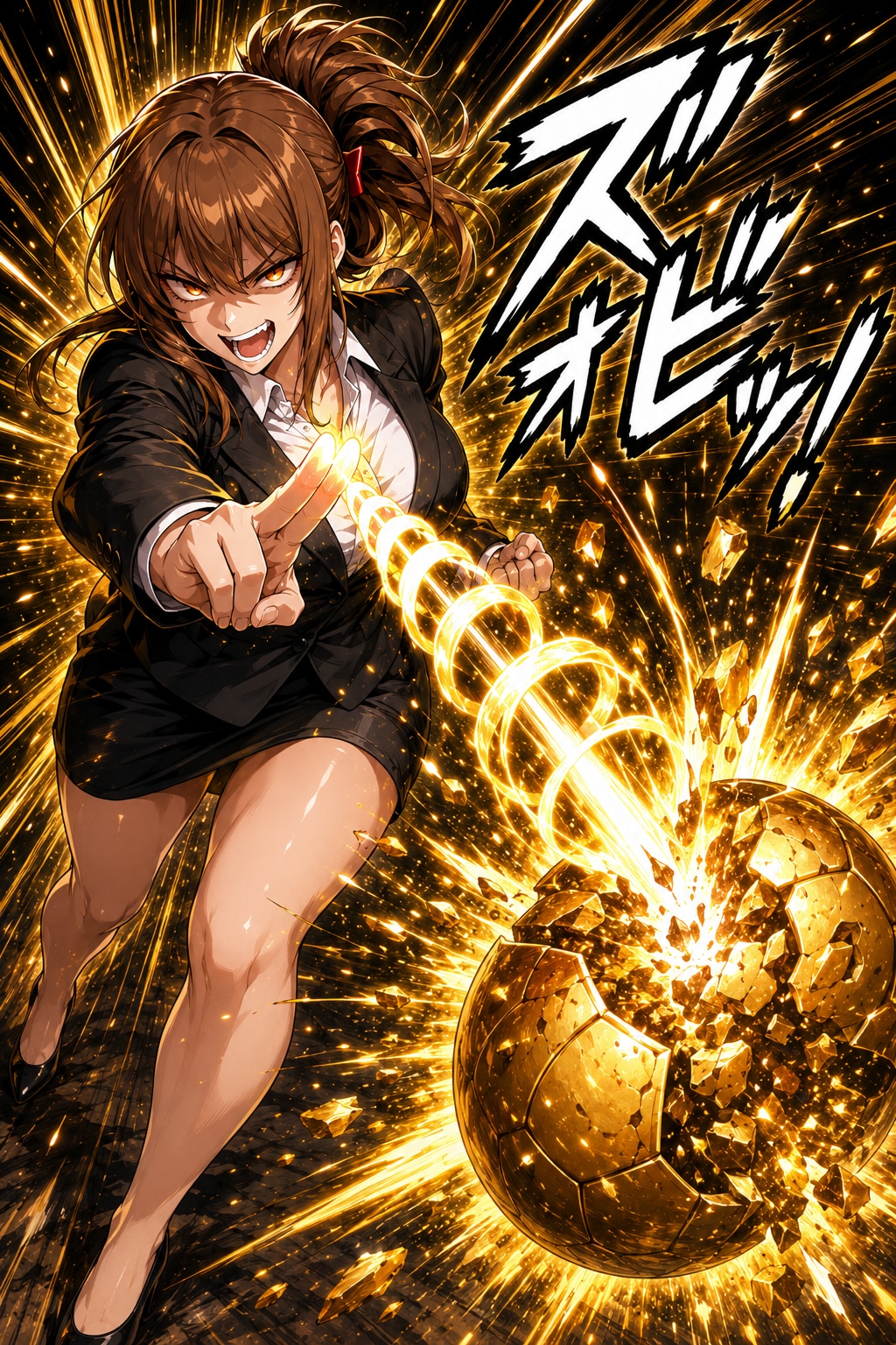 股間光殺砲！うけてみろー!!