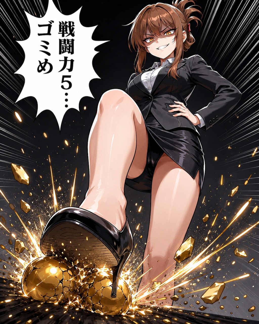 股間光殺砲！うけてみろー!!