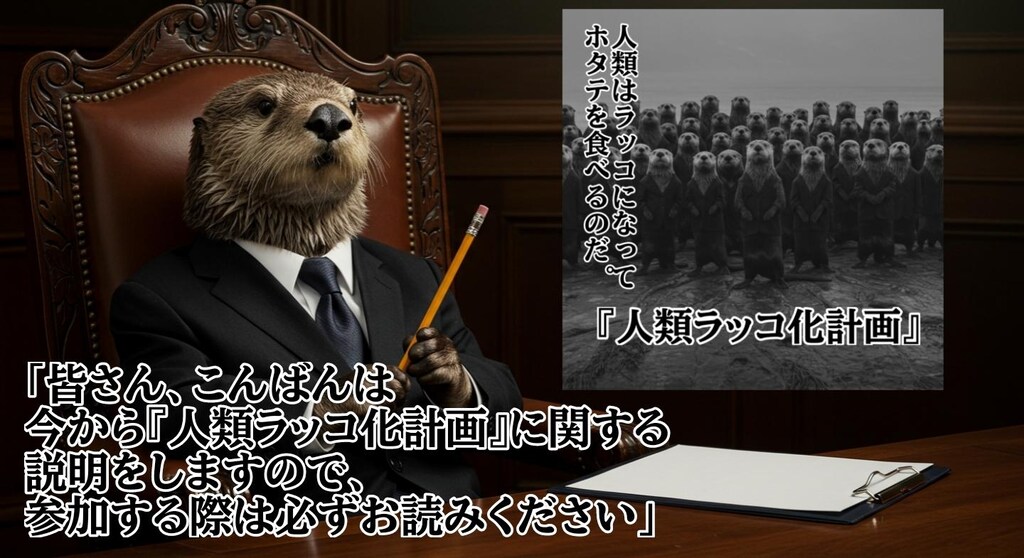 企画説明 『人類ラッコ化計画』【ネコノ企画】