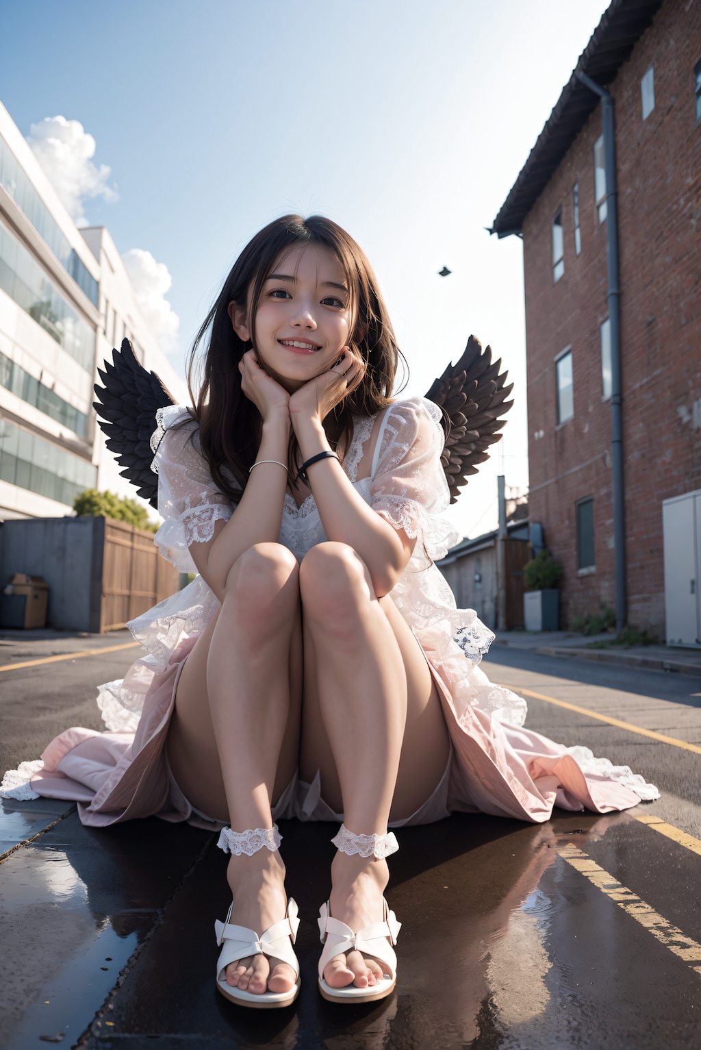 天使の羽を持つ女性 2