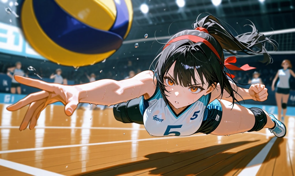 ダイビングレシーブ