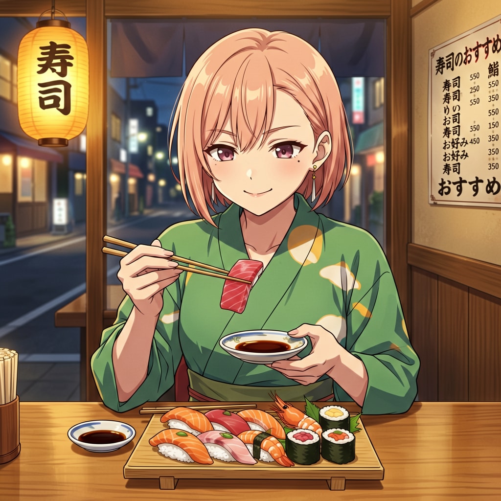 夕食も寿司
