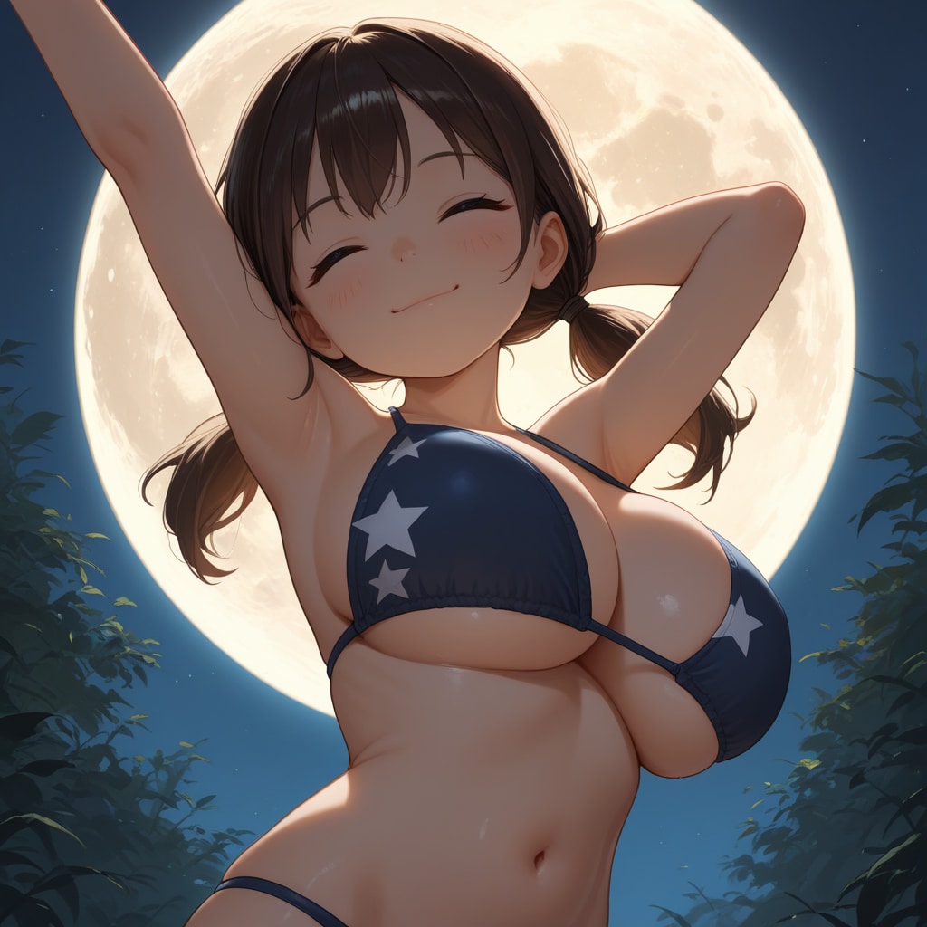 おっきな月だなぁ