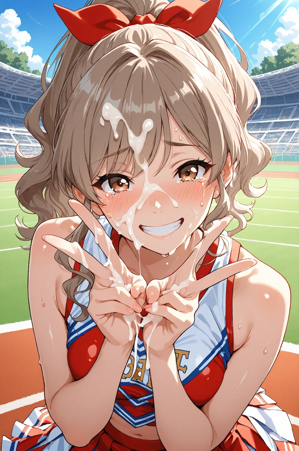 チアリーダー01_顔射