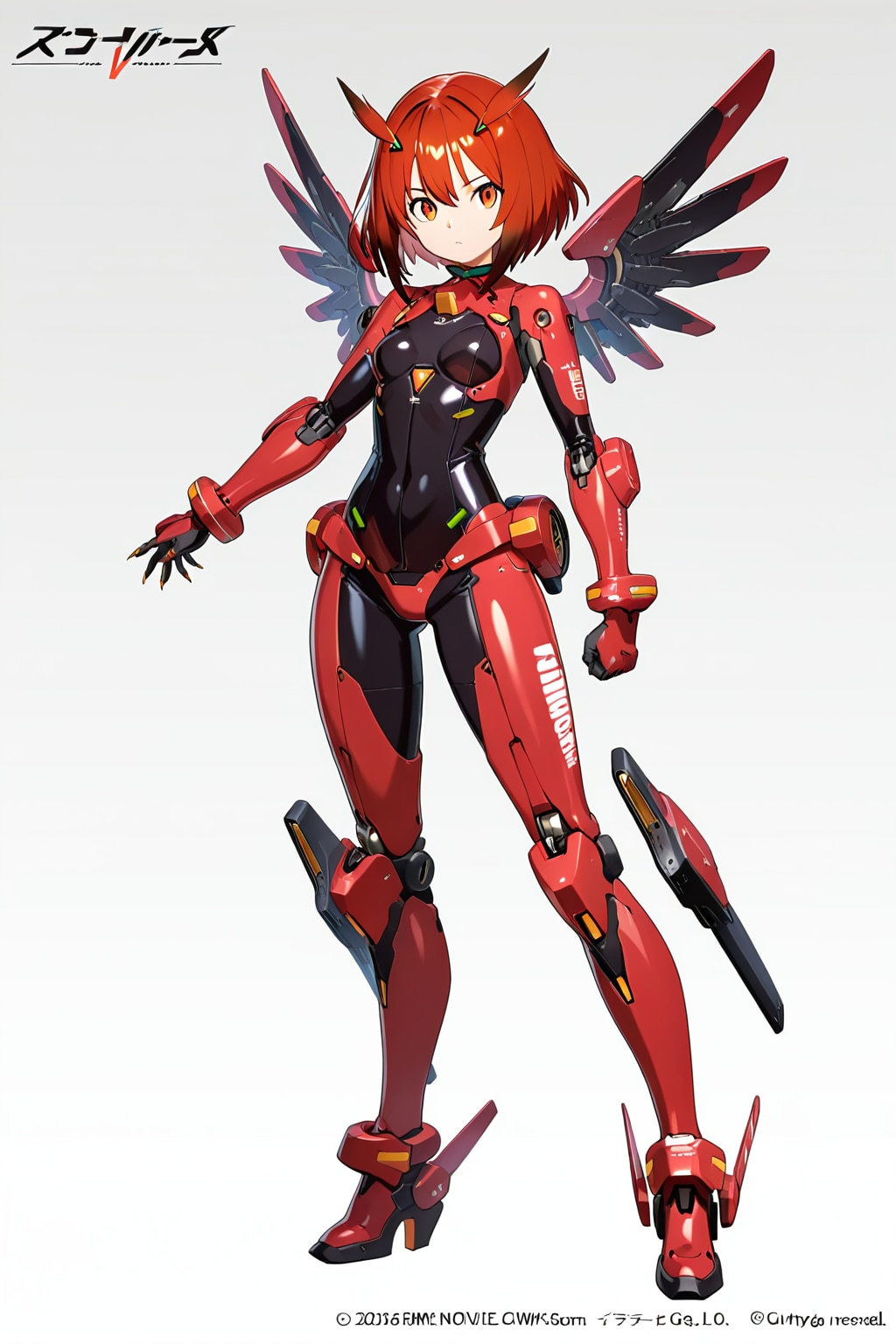 鳥型　メカ娘