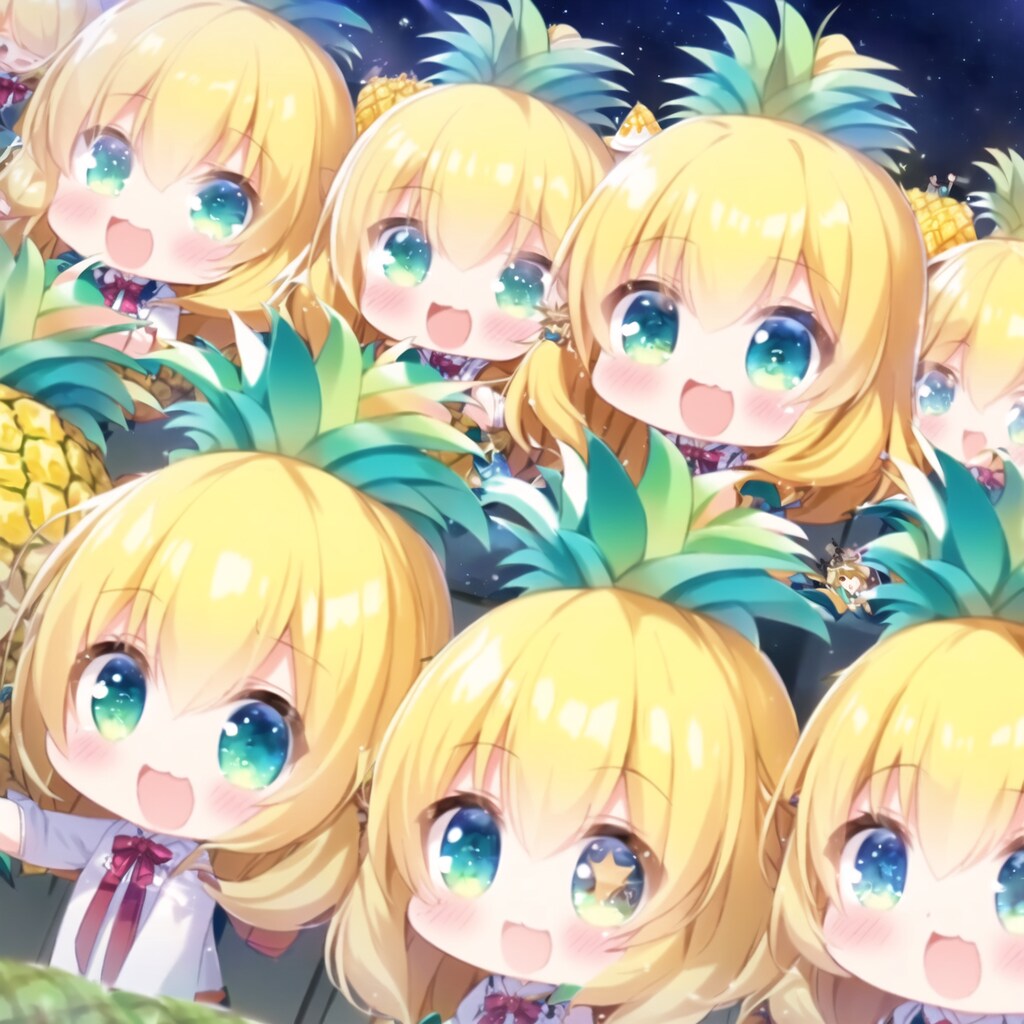 パイナポォの妖精がみんなに🍍をお届け