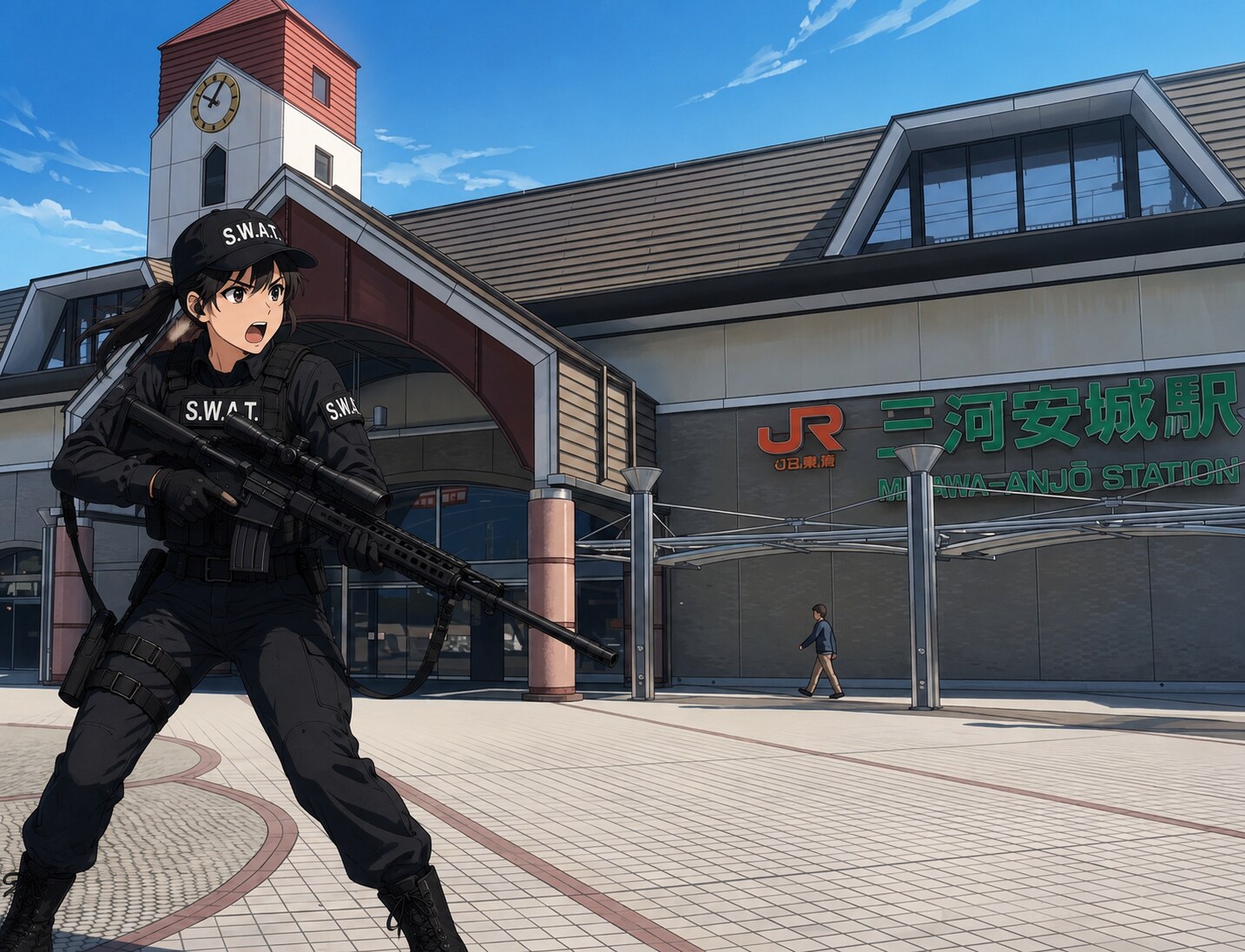 三河安城駅前 | の人気AIイラスト・グラビア