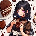 ガトーショコラと黒髪セミロング少女♥（6枚） 5枚目