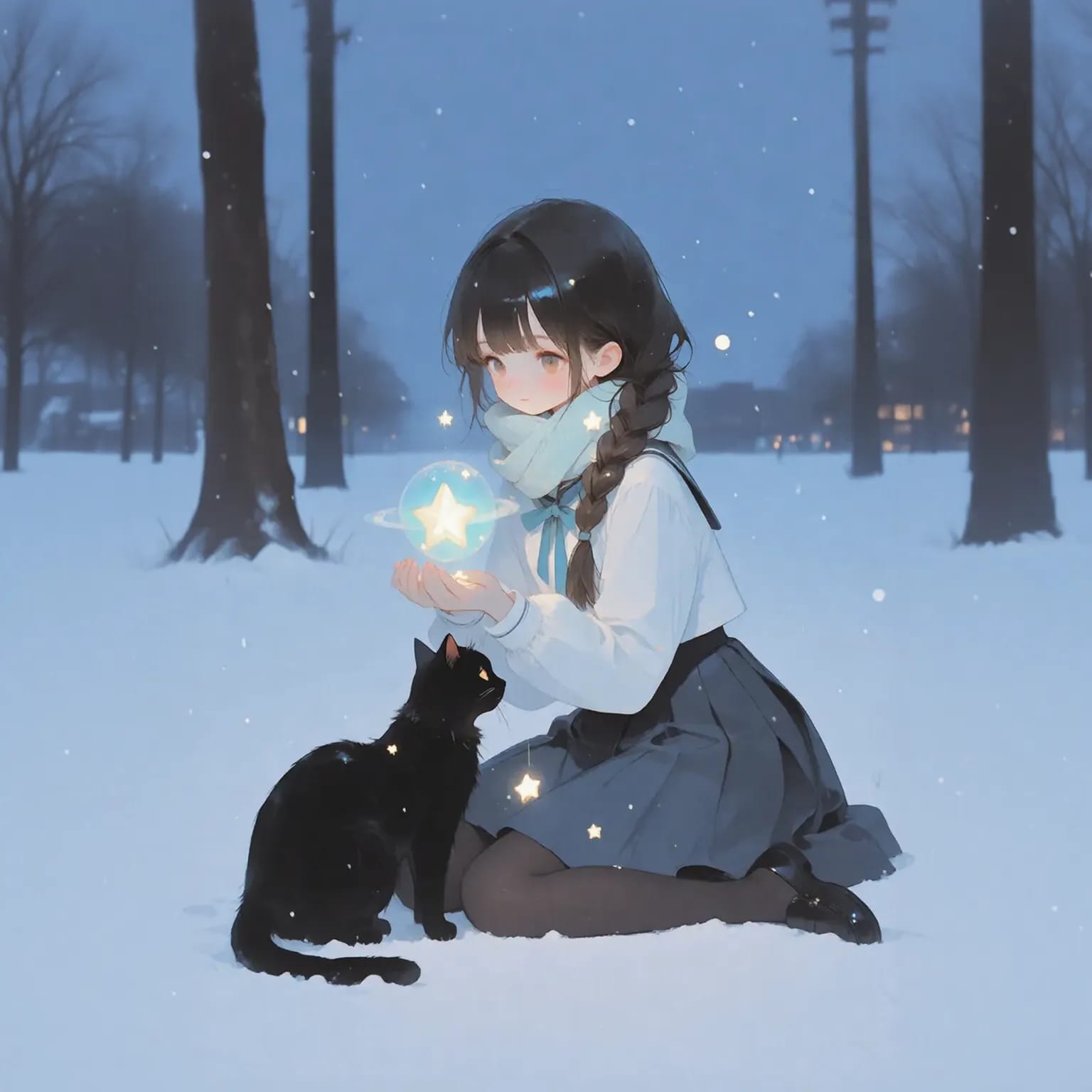 「星灯があるから大丈夫。帰れるよ！」 | の人気AIイラスト・グラビア