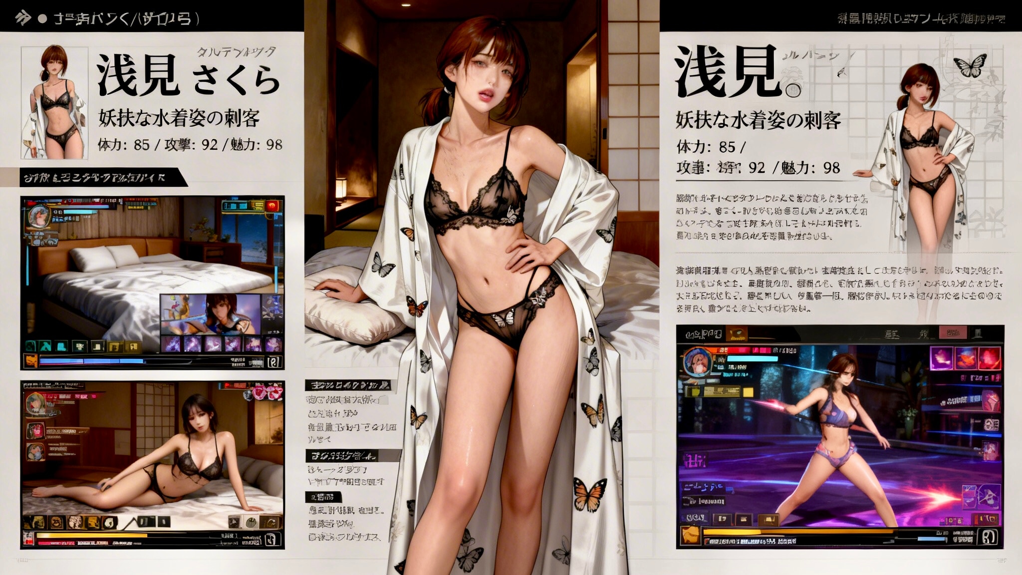 攻略本『艶色の女刺客 浅見さくら』