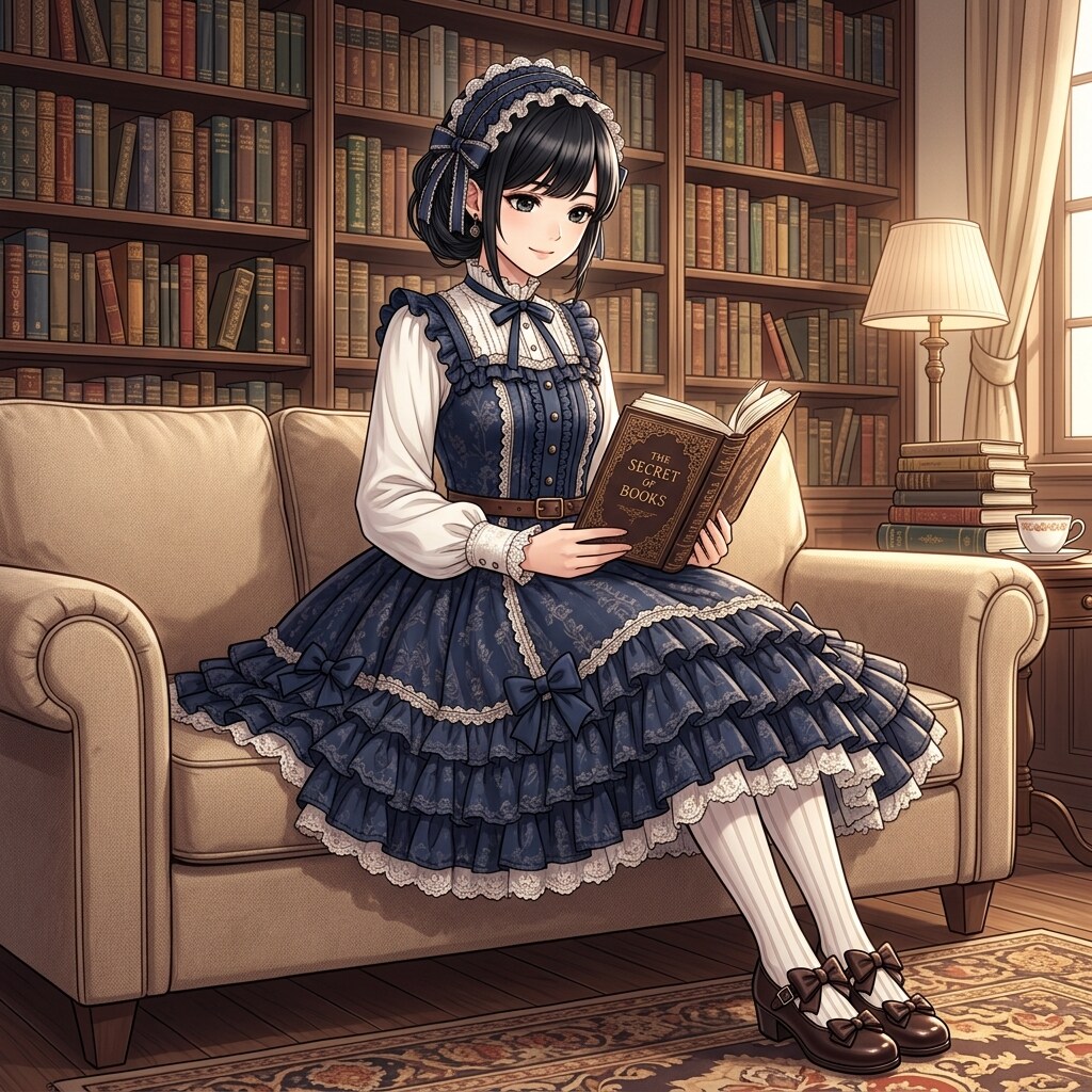 本を読む少女 2 | の人気AIイラスト・グラビア