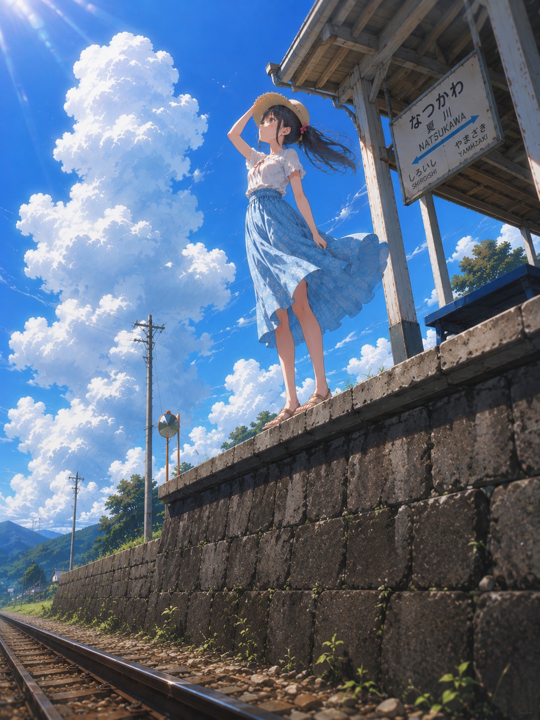 夏の駅