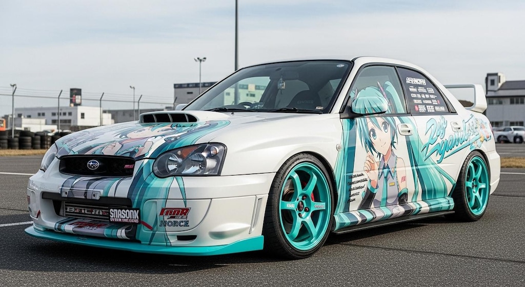 インプレッサ初音ミク痛車
