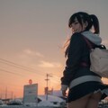 頑張れ冬の女子校生 2枚目
