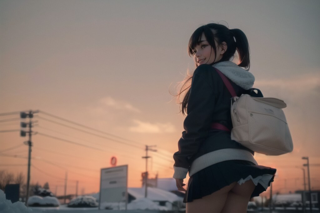 頑張れ冬の女子校生