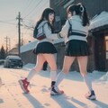 頑張れ冬の女子校生 7枚目
