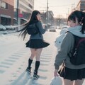 頑張れ冬の女子校生 5枚目