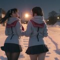 頑張れ冬の女子校生 3枚目