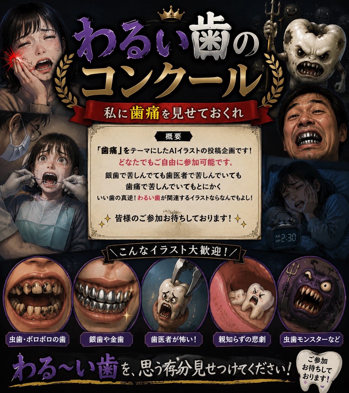 企画名 : わるい歯のコンクール