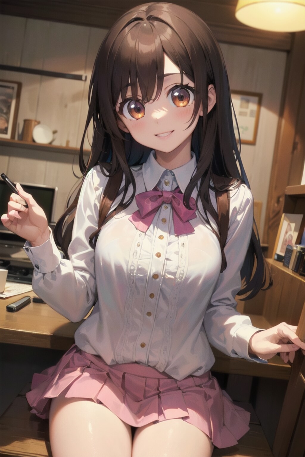 cute eye,  愛華 ,  可愛い服でお仕事♩