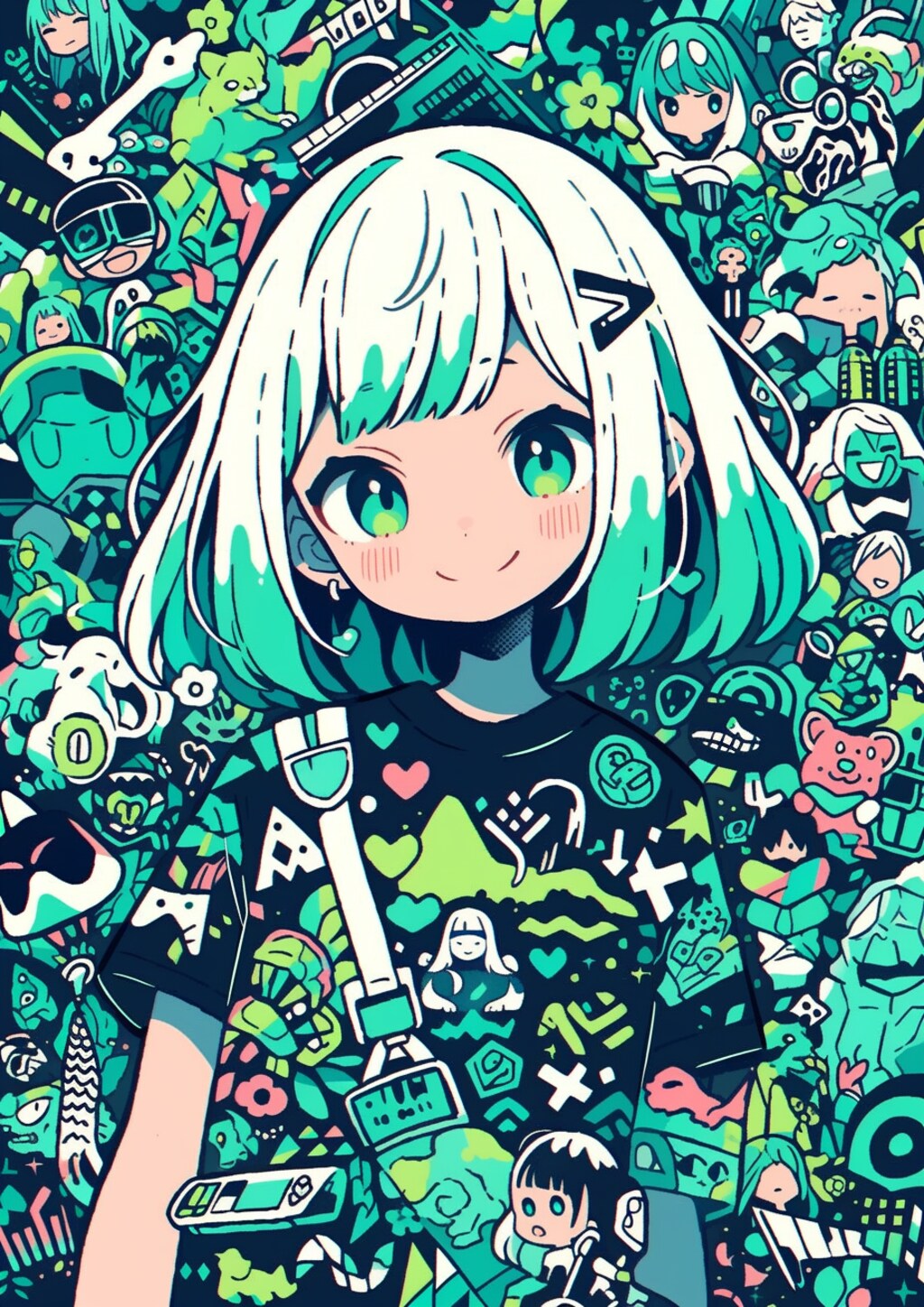 ミントな色で