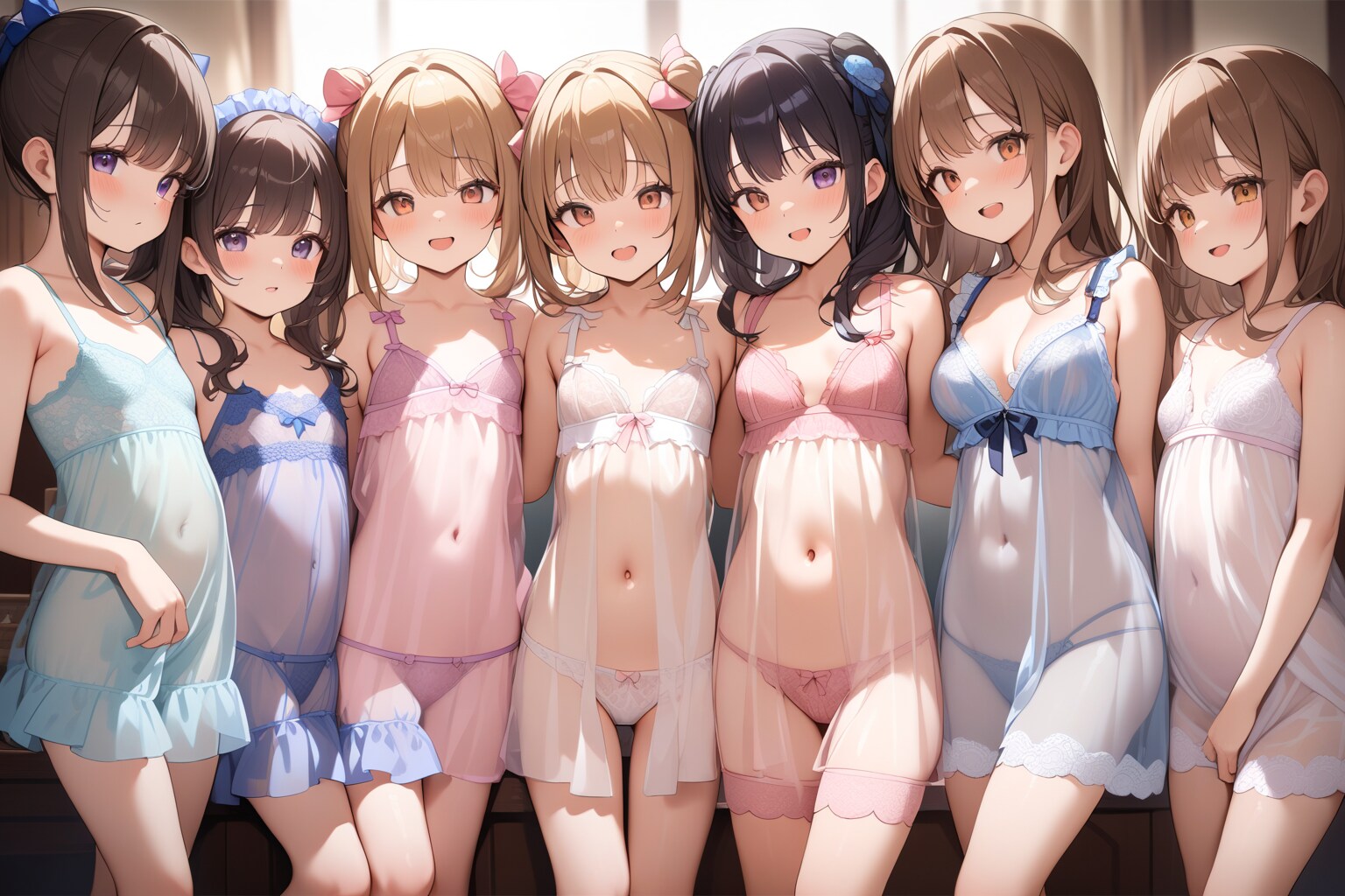 可愛い子たちのはーれむ♡