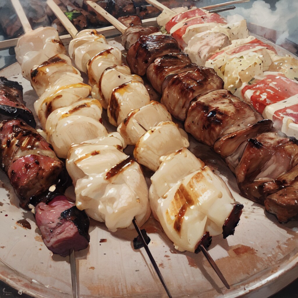 今宵は串焼きで一献、アナタも如何です？
