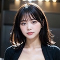 黒ドレスLoraでポロリ 7枚目