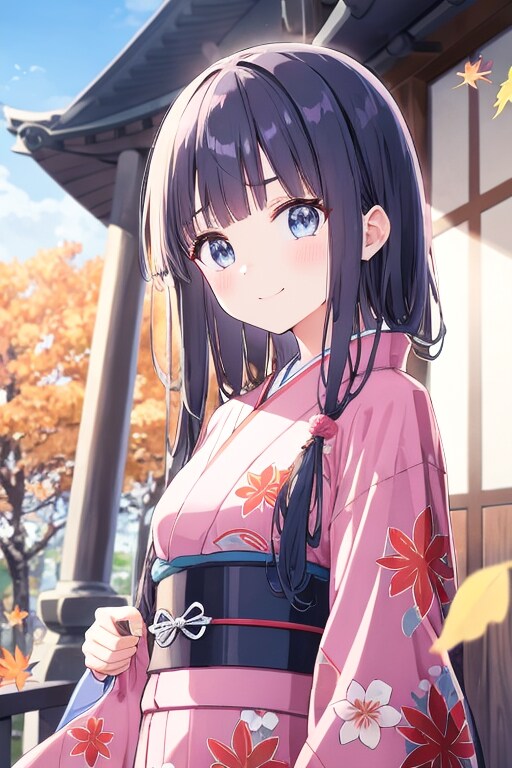 和装女子　京都にて
