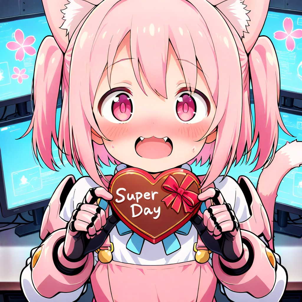 パワードスーツ姿で想いを伝えるねこ。 | の人気AIイラスト・グラビア