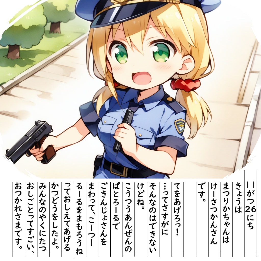 【絵日記】けーさつかんです