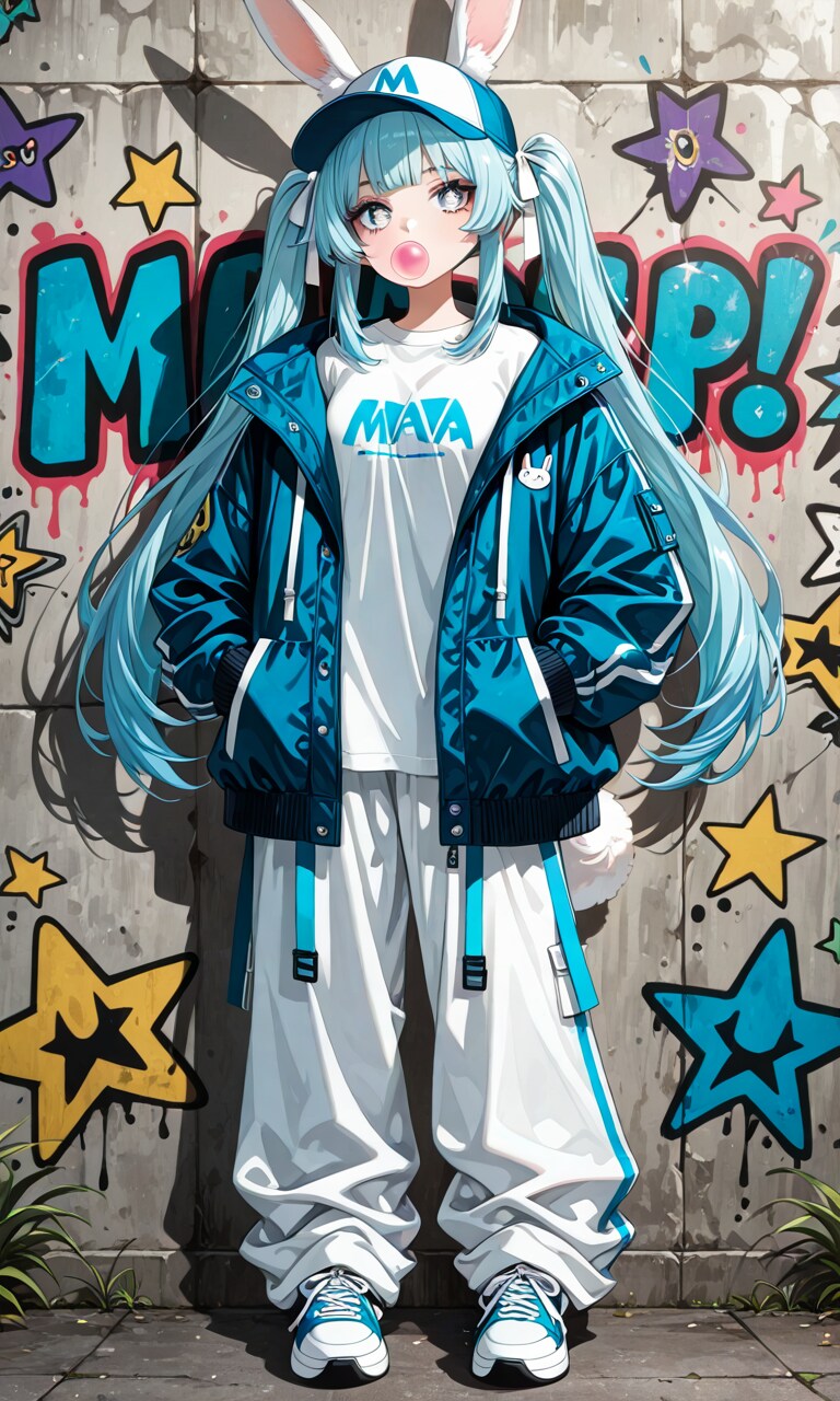 アルナ(らびのん)ヒップホップ | の人気AIイラスト・グラビア