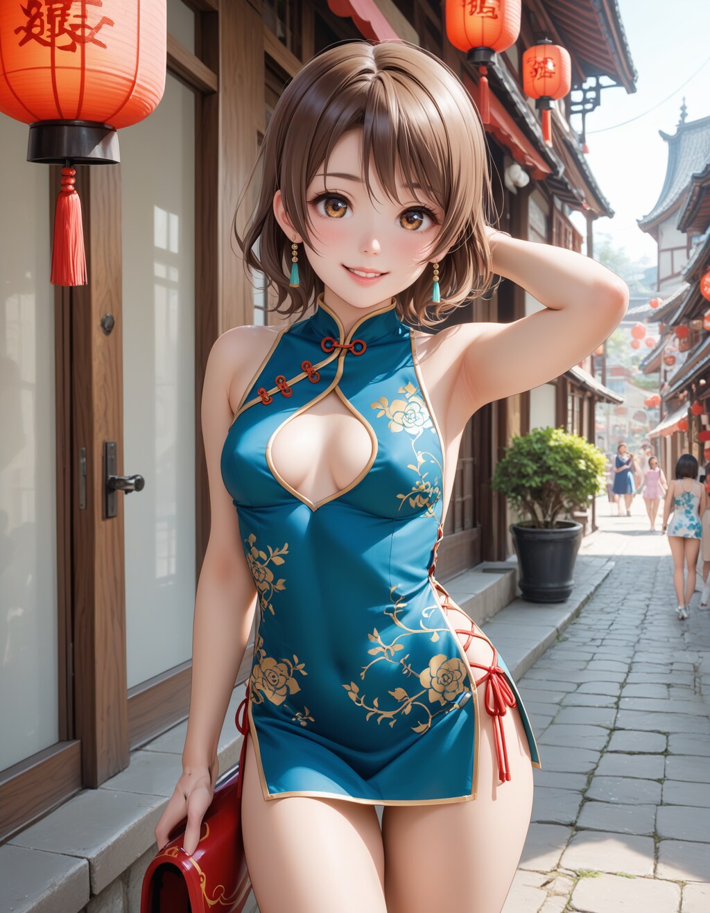スクールアイドル⁉😅「星空凛 国立音ノ木坂学院一年生」チャイナ服Ver．【model：waiANIHENTAIPONYXL_v60