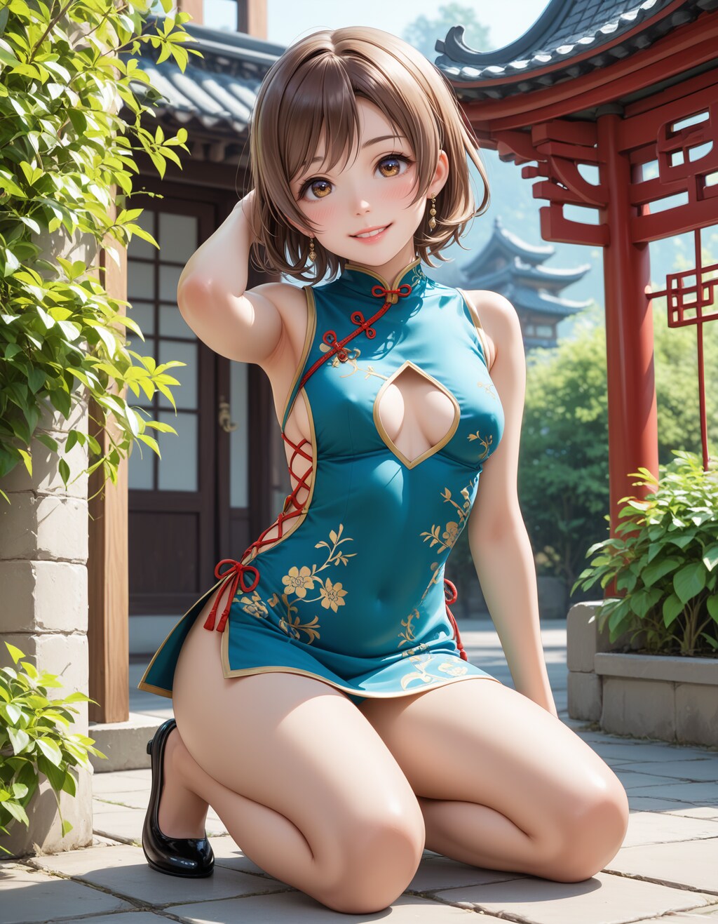 スクールアイドル⁉😅「星空凛 国立音ノ木坂学院一年生」チャイナ服Ver．【model：waiANIHENTAIPONYXL_v60