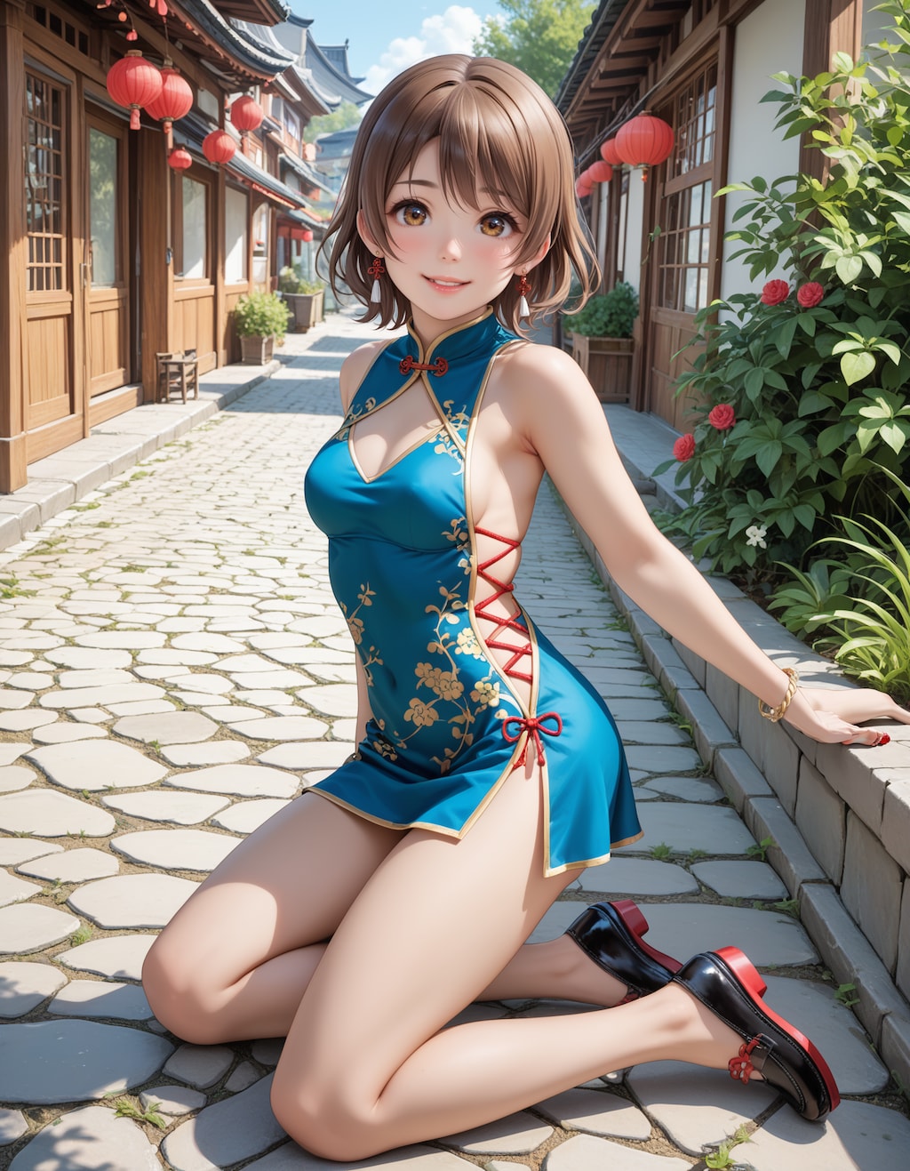 スクールアイドル⁉😅「星空凛 国立音ノ木坂学院一年生」チャイナ服Ver．【model：waiANIHENTAIPONYXL_v60