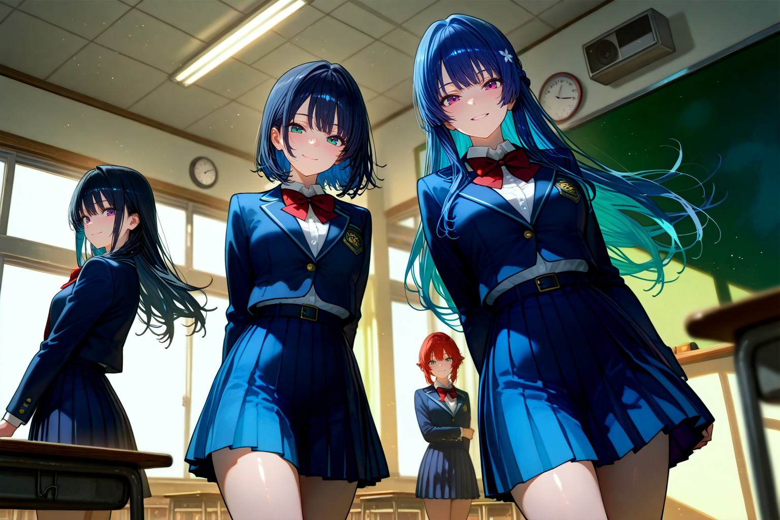 教室の少女たち | の人気AIイラスト・グラビア